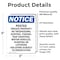 Signmission Posted Private Property No Trespassing OSHA Notice Sign, Vinyl Decal, 3.5in W x 5in L, 2PK OS-2PACK-NS-D-35-V-17731 - alternate 6